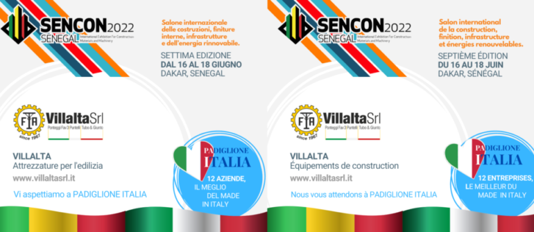 -8 jours à SENCON 16-18 JUIN 2022 avec Villalta Srl